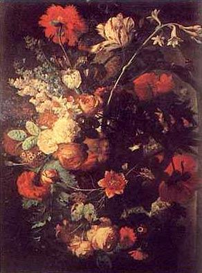Jan van Huysum Vase of Flowers on a Socle China oil painting art